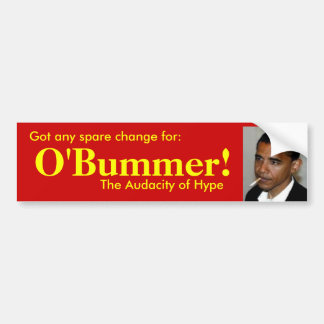 Heb je wisselgeld voor O'bummer? Bumpersticker
