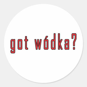 Heb je wodka? ronde sticker