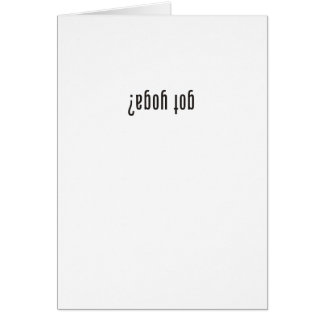 Heb je yoga? (ondersteboven)