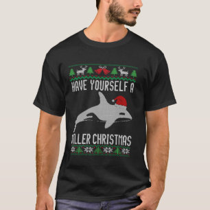 Heb je zelf een kerst-orcaanse walvis die Oeglijk  T-shirt