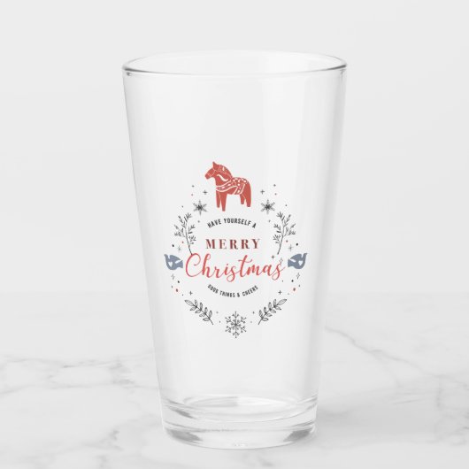 Heb je zelf een prettig kerstornament glas (Voorkant)