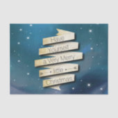 Heb je zelf een prettige kerstak tissuepapier (Voorkant)