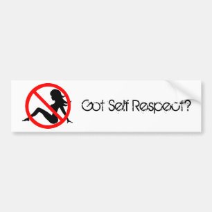 Heb je zelfrespect? bumpersticker