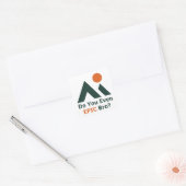 Heb je zelfs epische broer? vierkante sticker (Envelop)
