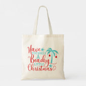 Heb jezelf een beachy kerst tote bag (Achterkant)