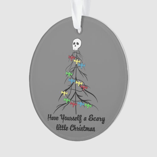 Heb jezelf een eng kerstfeest! ornament (voorkant)