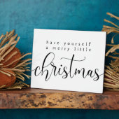 Heb jezelf een prettig kerstgebaar fotoplaat (Zijkant)