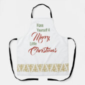 Heb jezelf een prettig kerstgeschenk schort (Voorkant)