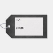 Heb jezelf een prettig kerstkerstbord cadeaulabel (Achterkant Horizontaal)