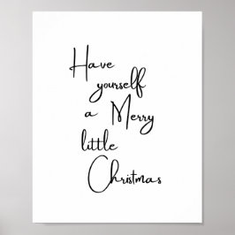 Heb jezelf een prettig kerstPoster Poster