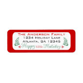 Heb jezelf een prettige feestdag etiket (Voorkant)