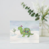 Heb jezelf een prettige kerst feestdagenkaart (Staand voorkant)