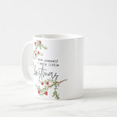 Heb jezelf een prettige kerst koffiemok (Voorkant links)