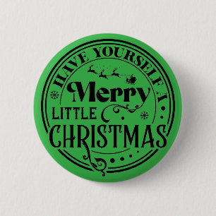 Heb jezelf een prettige kerst ronde button 5,7 cm