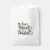 Heb jezelf een prettige kerstfeestdag bedankzakje (Voorkant)