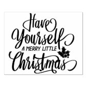 Heb jezelf een prettige kerstfeestdag rubberstempel (Afrduk)