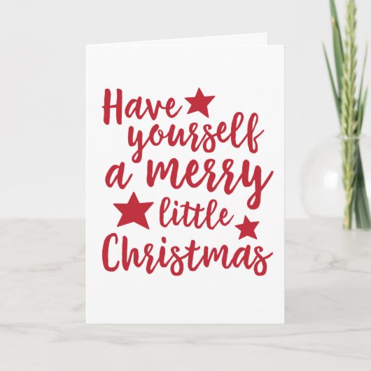 Heb jezelf een prettige kerstKaart Feestdagen Kaart (Voorkant)
