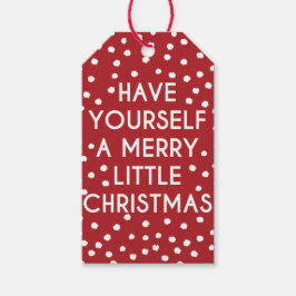 Heb jezelf een prettige kerstpols cadeaulabel