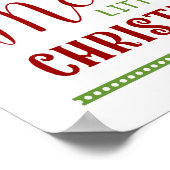 Heb jezelf een prettige kerstsong poster (Hoek)