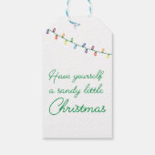 Heb jezelf een snoepje kerst cadeaulabel (Achterkant)