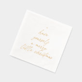 Heb jezelf een vrolijk kerstfeest folie servetten (Links)