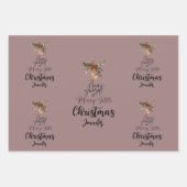 Heb jezelf een vrolijk kerstfeest inpakpapier vel (Voorkant)