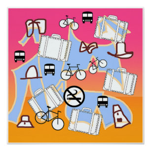 Heb koffer zal reizen perfect poster