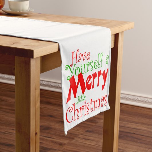 Heb Merry Kerstfeestay Tablerunner Korte Tafelloper (Voorbeeld)
