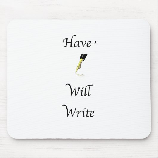 Heb pen schrijven muismat (Voorkant)