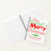 Heb prettige kerstfeestdag notitieboek (Binnen)