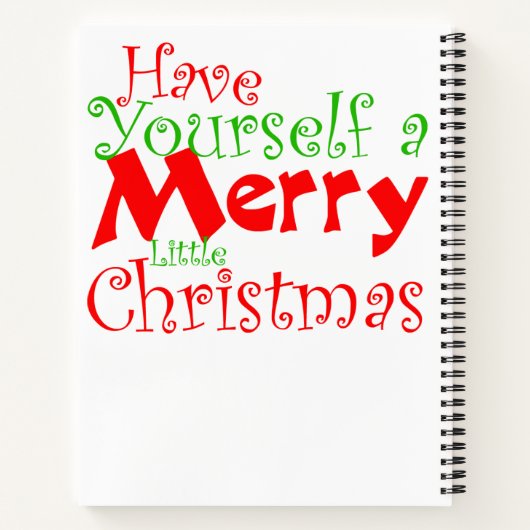 Heb prettige kerstfeestdag notitieboek (Achterkant)