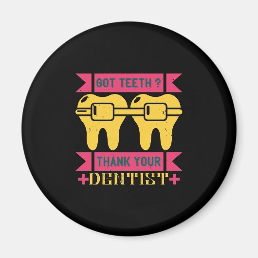 Heb Teeth bedankt Magneet (Voorkant)