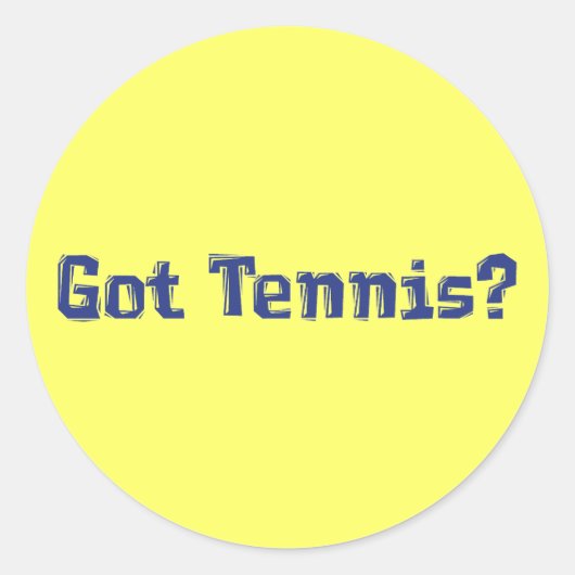 Heb tenniscadeaus ronde sticker (Voorkant)