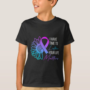 Heb tijd om te luisteren naar mentale gezondheid z t-shirt