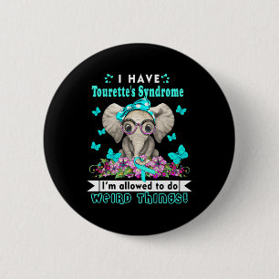 Heb Tourette Syndroom Bewustzijn Down Syndroom Bew Ronde Button 5,7 Cm