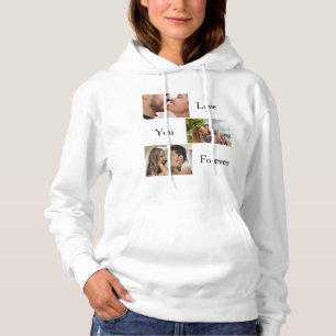 Heb van u ooit Douane 3 Foto's en Naam paren Hoodie