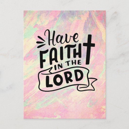 Heb vertrouwen in de Heer Briefkaart (Voorkant)
