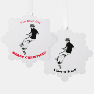 Heb wat lucht! - Stuntscooter truc Ornament Kaart