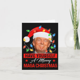 Heb zelf een vrolijke mega kerst kerstman grappig kaart