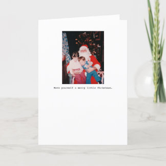 Heb zelf vrolijk weinig Kerstmis Feestdagen Kaart