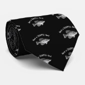 "HEBBEN EEN CRAPPIE DAG" - CRAPPIE VIST STROPDAS (Opgerold)