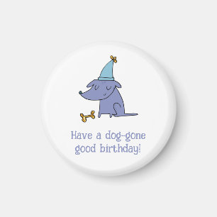 Hebben een Dog Gone Goede Verjaardagshond met Part Magneet