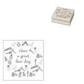 Hebben een geweldige haardag - kapper stylist 	rubberstempel (Gestempeld)