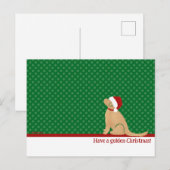 Hebben een gouden kerst groen Briefkaart (Voorkant / Achterkant)