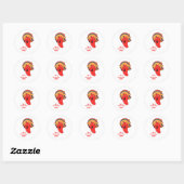 Hebben een Heet en Spicy Kerstmis Ronde Sticker (Vel)