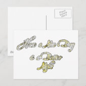 Hebben een mooie dag en een betere nacht citaat Ar Briefkaart (Voorkant / Achterkant)