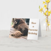 HEBBEN EEN **PAWSOME GROTE DAG** KAART (Gele Bloem)