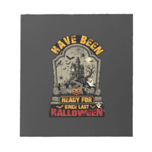 Hebben Halloween Griezelfilmhuis Grafsteen Klaar G Notitieblok