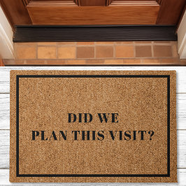 Hebben we dit bezoek Introvert Funny Doormat gepla Deurmat