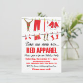 Hebben we nu onze Rode-apparel-kerstuitnodigingen? Kaart (Staand voorkant)